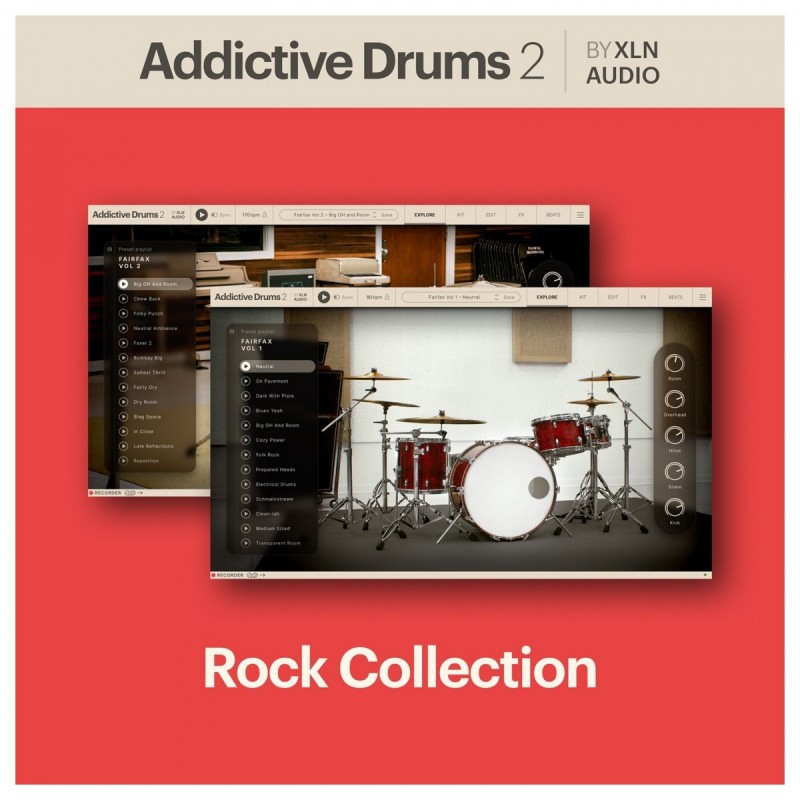 XLN Audio Addictive Drums 2: Rock Collection - Zestaw wtyczek VST (do pobrania)