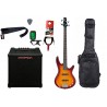 Gitara basowa Ibanez GSR180-BS + Wzmacniacz 20W + Kabel + Pokrowiec