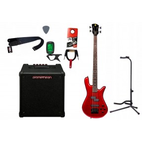 Gitara basowa Spector Performer 4M + Wzmacniacz 20W + Kabel + Tuner + Statyw