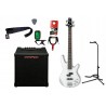 Gitara basowa Ibanez GSR200-PW + Wzmacniacz 20W + Kabel + Tuner + Statyw