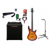 Gitara basowa Ibanez GSR180-BS + Wzmacniacz 20W + Kabel + Tuner + Statyw