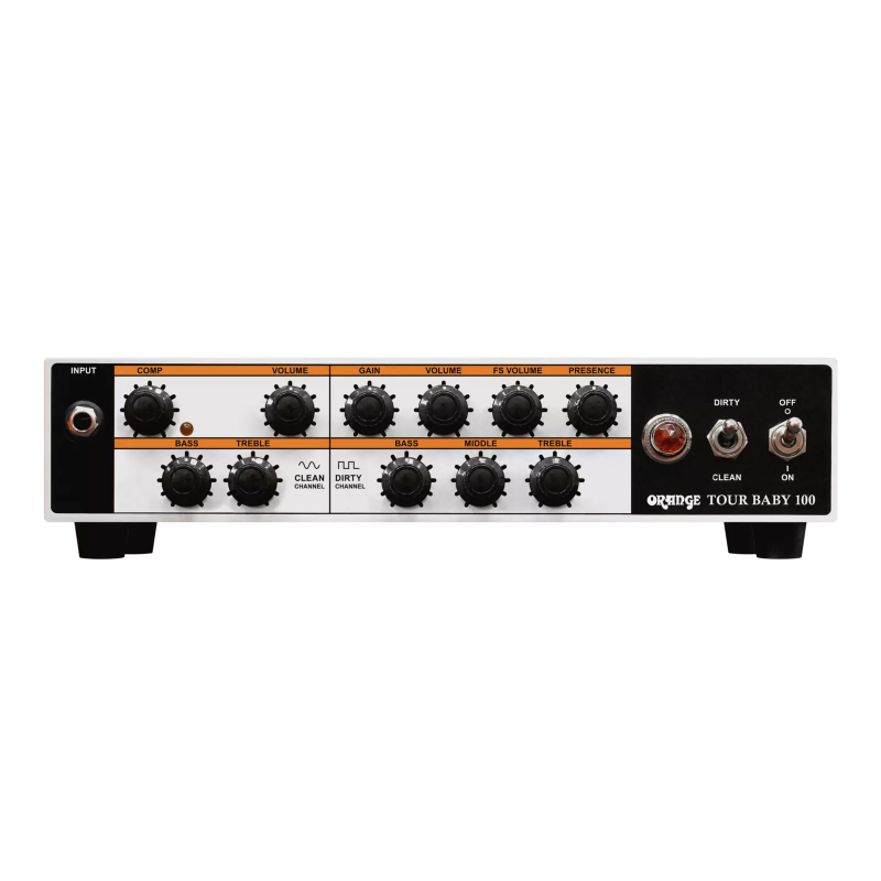 Orange Tour Baby 100 wzmacniacz gitarowy, głowa gitarowa 100W - 1 - Głowy gitarowe - Głowa gitarowa Tour Baby to potężny, ale pr
