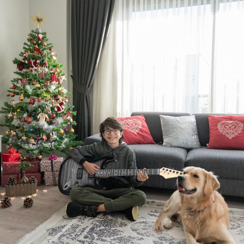 V-TONE EGW 39 GY gitara elektryczna 4/4 HH wzmacniacz pokrowiec zestaw - 9 - Elektryczne ze wzmacniaczem - V-TONE EGW 39 GY gita