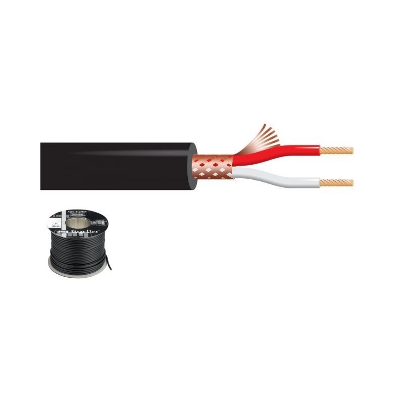 Monacor MLC-112slsSW - Kabel mikrofonowy 100m