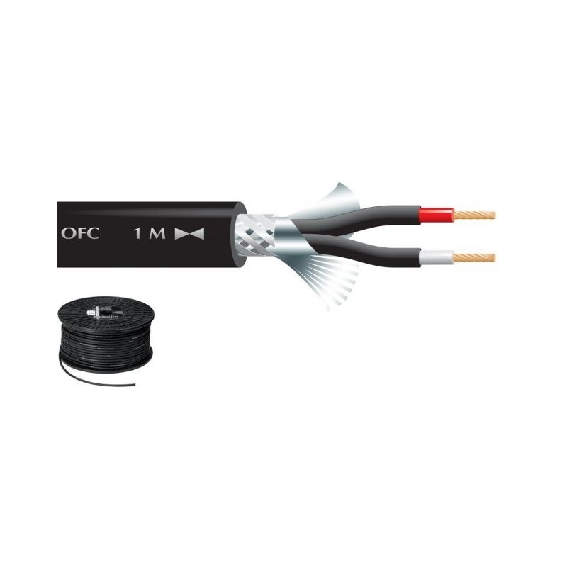 Monacor MLC-122slsSW - Kabel mikrofonowy 100m