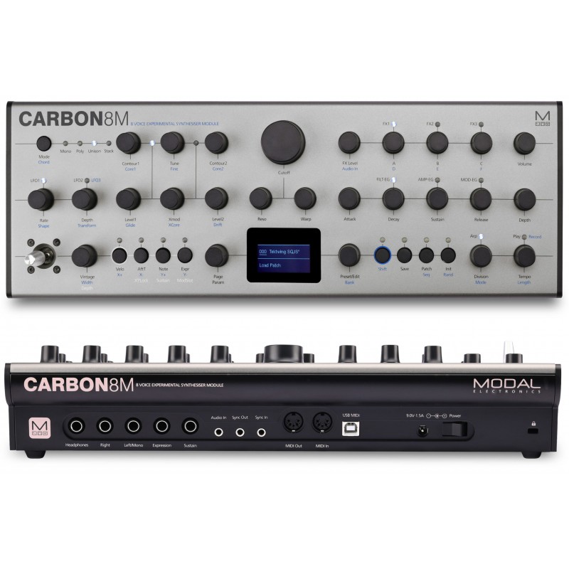 Modal Carbon8 M Moduł syntezatora 8-głosowy - 1 - Moduły syntezatora - Moduł syntezatora eksperymentalnego 8-głosów, 16 oscylato