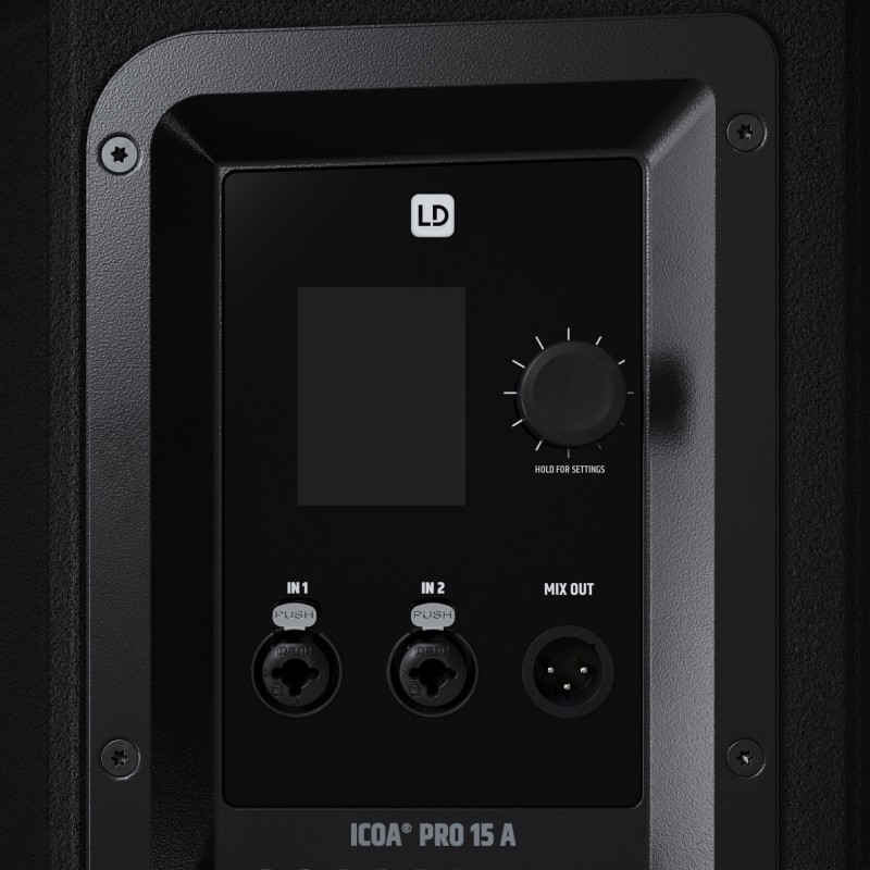 LD Systems ICOA PRO 15 A - Kolumna aktywna PA 15" o wysokiej wydajności z Bluetooth i aplikacją