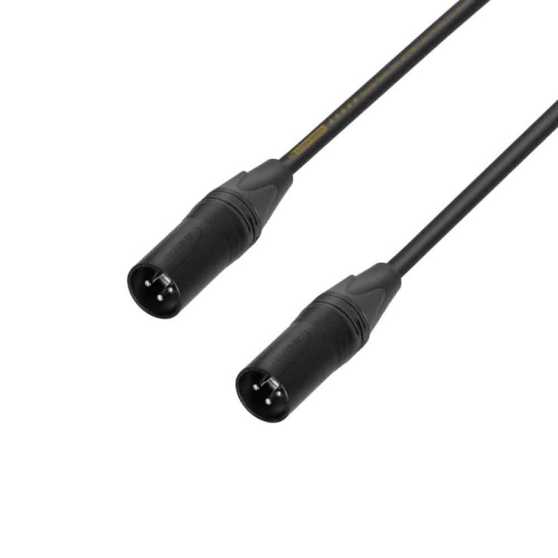Adam Hall Cables 5 STAR DMM 0020 - Kabel przejściowy 3-stykowy męski XLR x 3-stykowy męski XLR 0,2 m