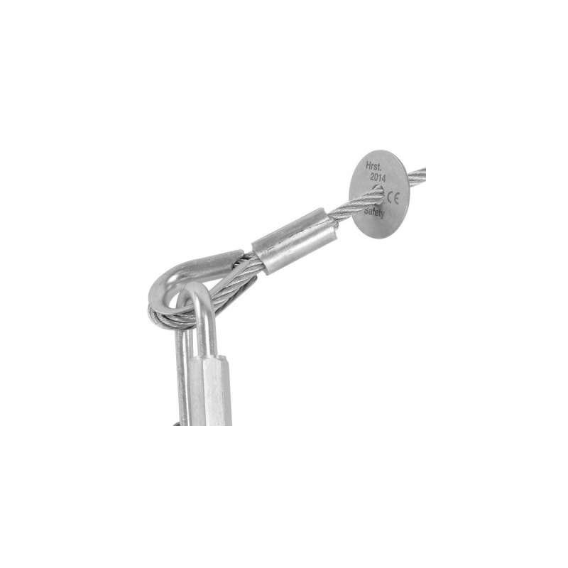 Riggatec Safety WLL 16kg Silver - Szybkozłączka łańcuchowa 100 cm