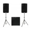 Zestaw nagłośnieniowy Alto TX, 2x kolumna TX415, 1x subwoofer TX18S statywy