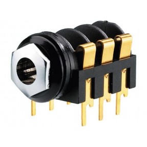 Monacor MZT-223G - Gniazdo 6.3mm stereo