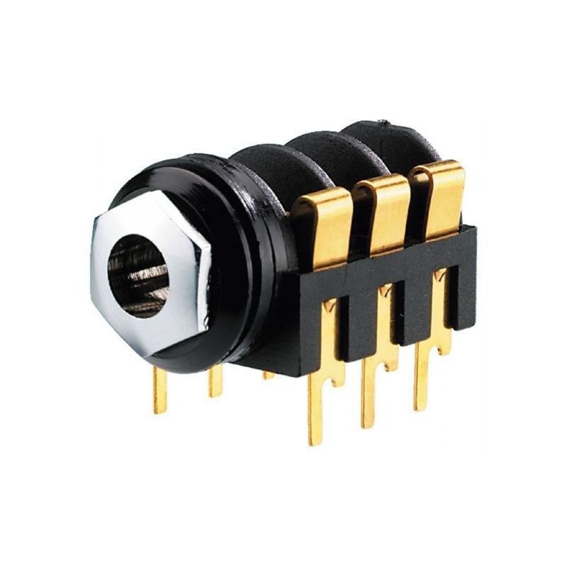 Monacor MZT-223G - Gniazdo 6.3mm stereo