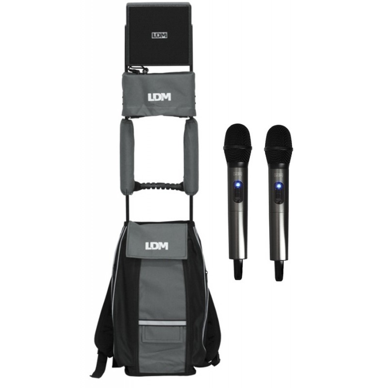 LDM MobileSys/D216/2xH16 - Zestaw pielgrzymkowy z odbiornikiem + 2 mikrofony do ręki - 1 - Zestawy pielgrzymkowe - Zestaw pielgr