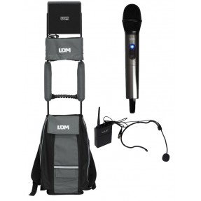 LDM MobileSys/D216/H16/B16/N16 - Zestaw z odbiornikiem i mikrofonami doręcznym i nagłownym - 1 - Zestawy pielgrzymkowe - Zestaw 
