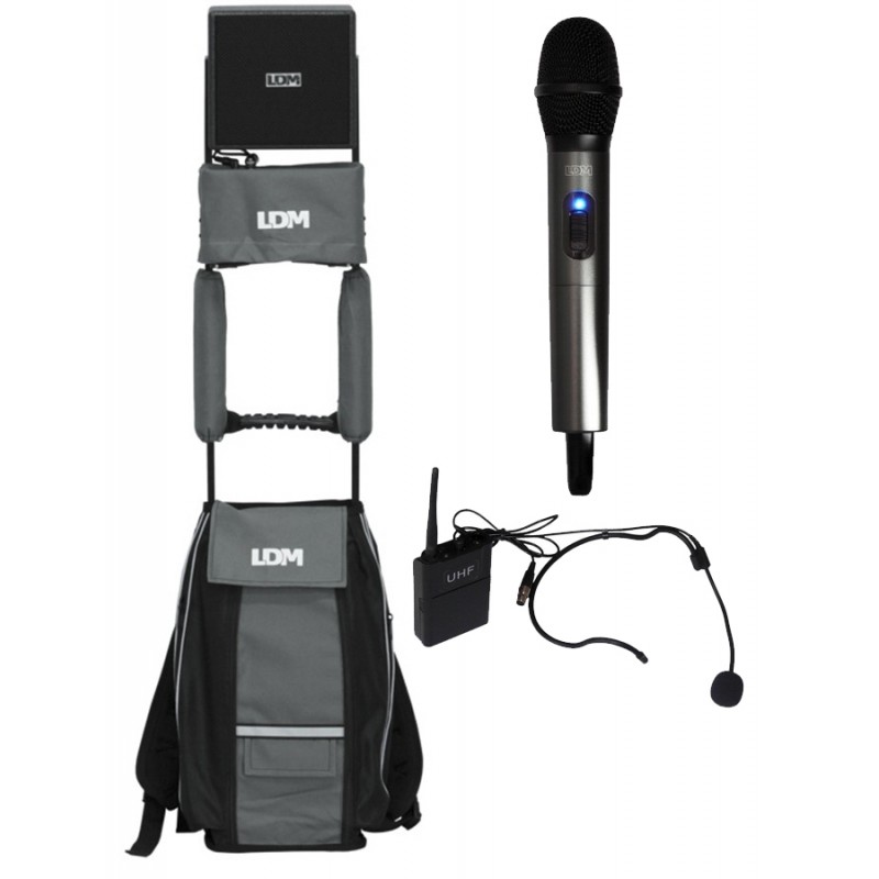 LDM MobileSys/D216/H16/B16/N16 - Zestaw z odbiornikiem i mikrofonami doręcznym i nagłownym - 1 - Zestawy pielgrzymkowe - Zestaw 