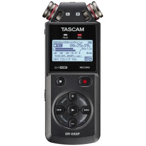 Tascam DR-05XP - rejestrator cyfrowy - 1 - Rejestratory - Ręczny rejestrator cyfrowy stereo z interfejsem audio USB umożliwia ła