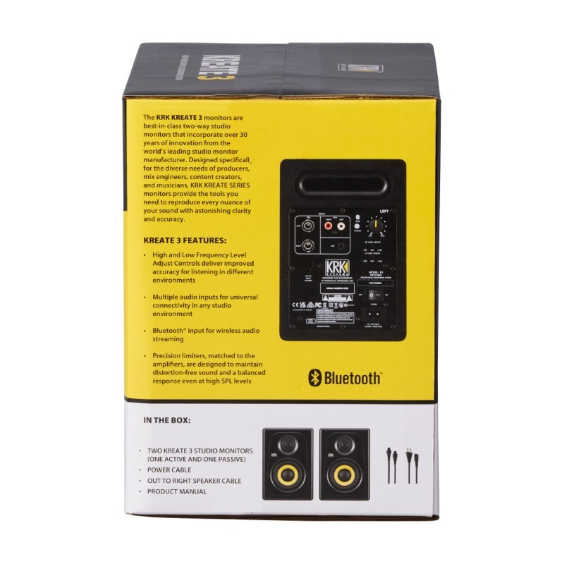 KRK Kreate 3 - Monitory studyjne BT, para - 7 - Monitory studyjne - Monitory studyjne KRK z serii Kreate 3 zapewniają legendarną
