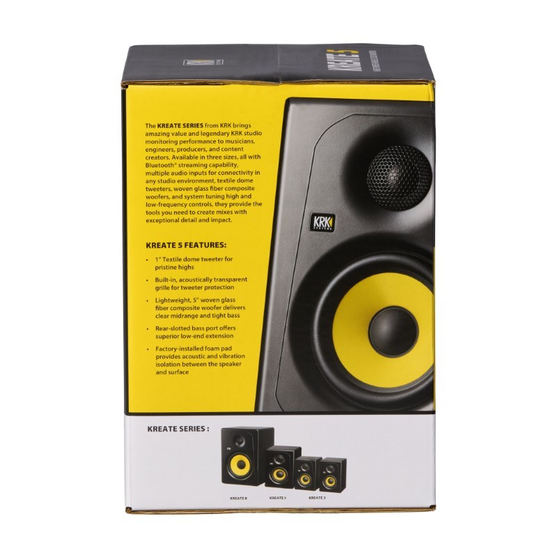KRK Kreate 5 - Monitor studyjny - 6 - Monitory studyjne - Monitory studyjne z serii KRK Kreate 5 łączą renomowaną jakość dźwięku
