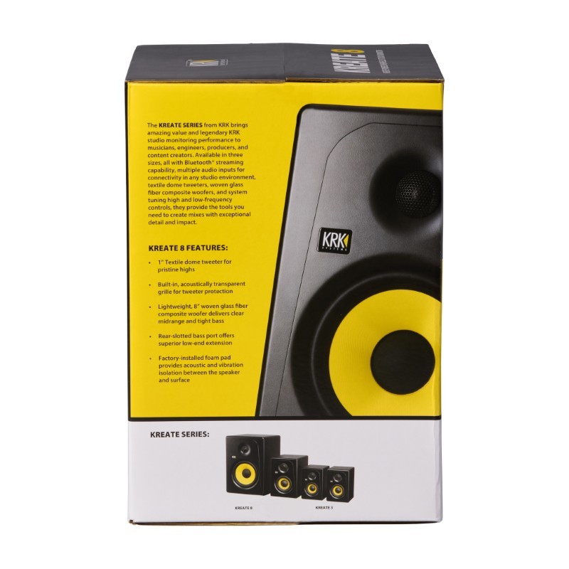 KRK Kreate 8 - Monitor studyjny - 6 - Monitory studyjne - KRK Kreate to seria monitorów studyjnych stworzonych z myślą o wymagaj