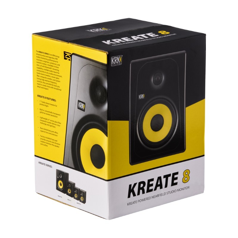 KRK Kreate 8 - Monitor studyjny - 9 - Monitory studyjne - KRK Kreate to seria monitorów studyjnych stworzonych z myślą o wymagaj