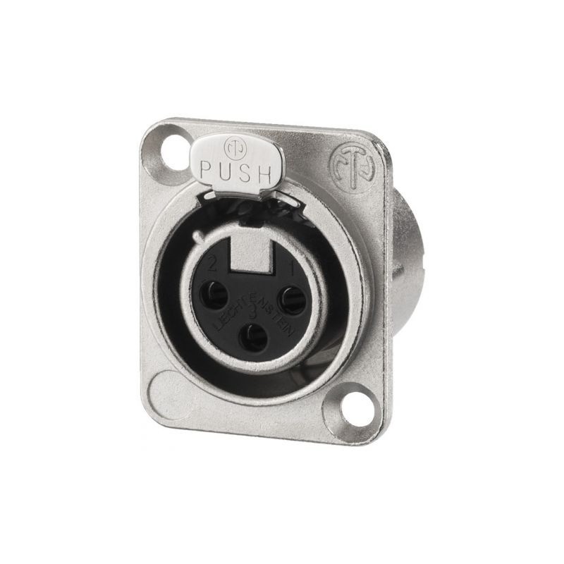 Monacor NC-3FDLX - Gniazdo XLR Neutrik