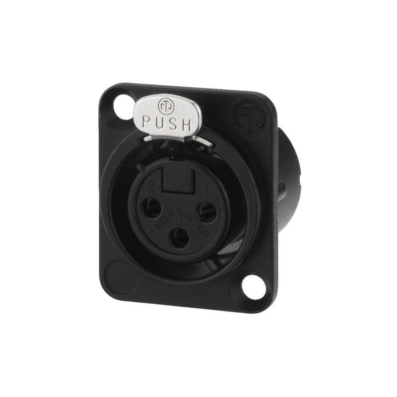 Monacor NC-3FDLXBAG - Gniazdo XLR Neutrik