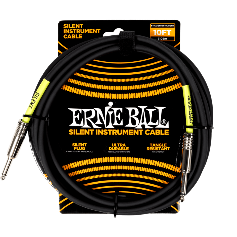 Ernie Ball 6472 Kabel instrumentalny prosty/prosty 3.05 m