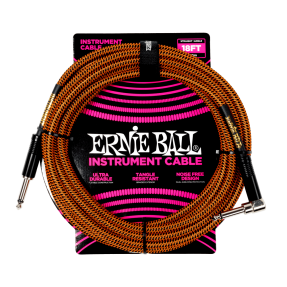 Ernie Ball 6471 Kabel instrumentalny prosty/kątowy 5.49 m