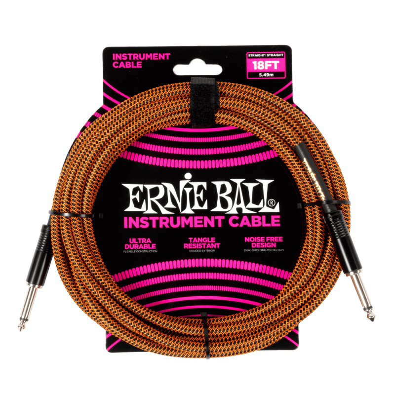 Ernie Ball 6469 Kabel instrumentalny prosty/prosty 5.49 m