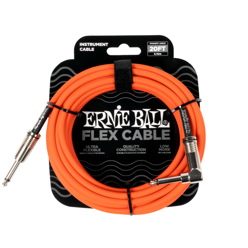 Ernie Ball 6467 Kabel instrumentalny prosty/kątowy 6.09 m