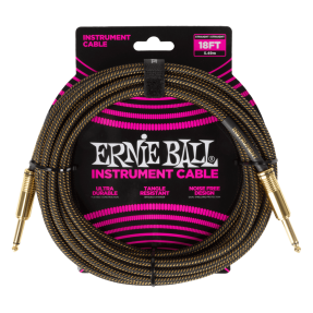Ernie Ball 6432 Kabel instrumentalny prosty/prosty 5.49 m