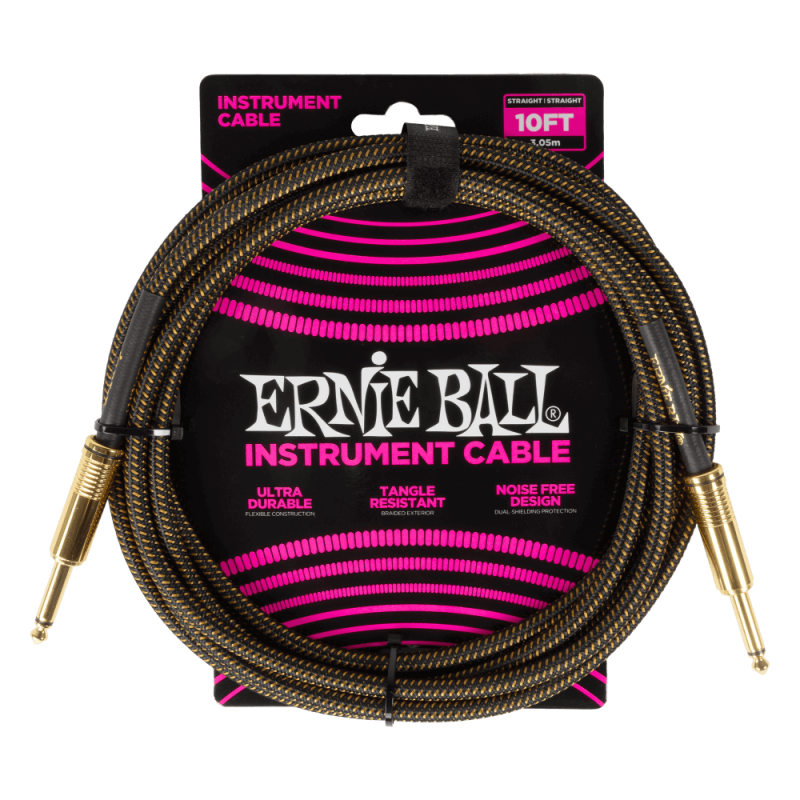 Ernie Ball 6428 Kabel instrumentalny prosty/prosty 3.05 m