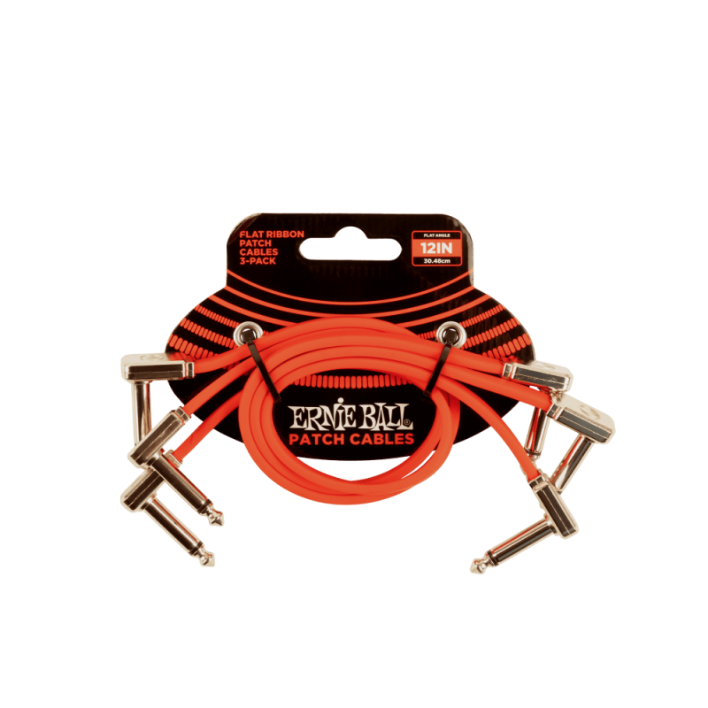 Ernie Ball 6403 Kabel krosowy płaski 30.48 cm 3 szt.