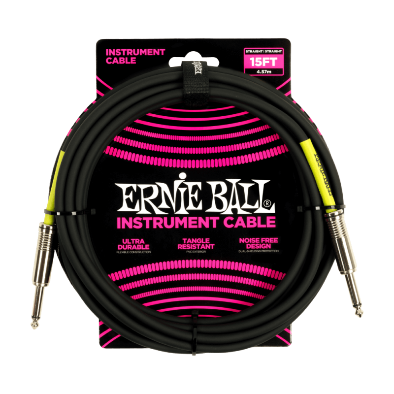 Ernie Ball 6399 Kabel instrumentalny prosty/prosty 4.57 m