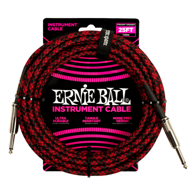 Ernie Ball 6398 Kabel instrumentalny prosty/prosty 7.62 m