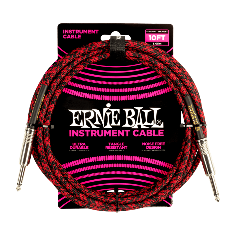 Ernie Ball 6394 Kabel instrumentalny prosty/prosty 3.05 m