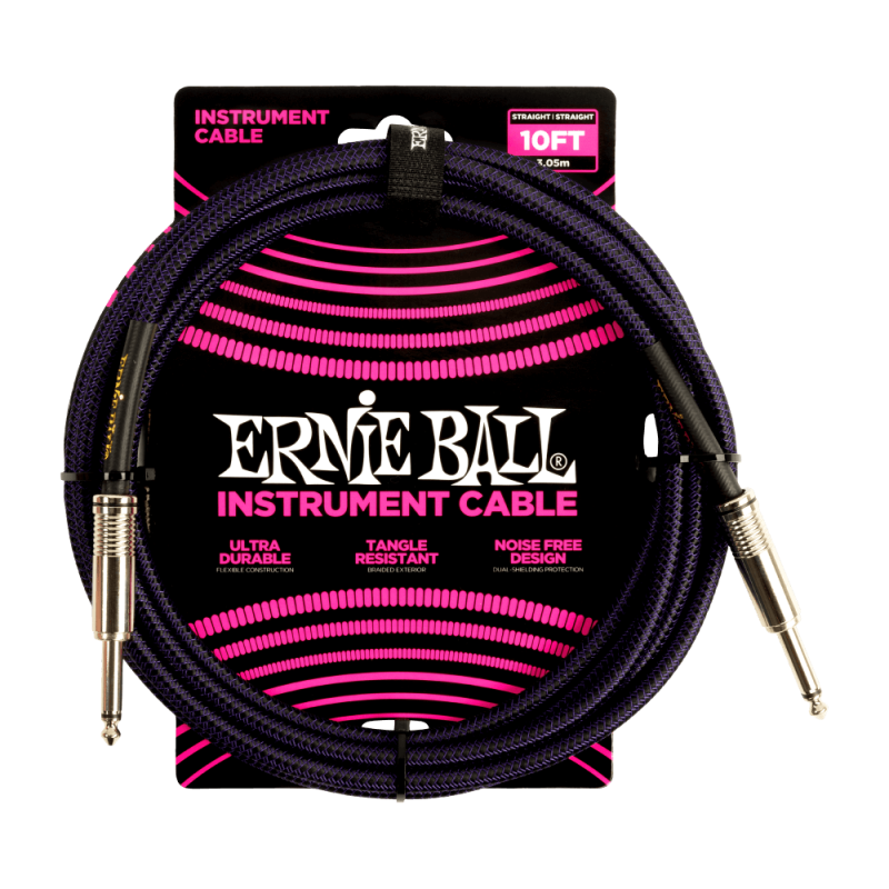 Ernie Ball 6393 Kabel instrumentalny prosty/prosty 3.05 m