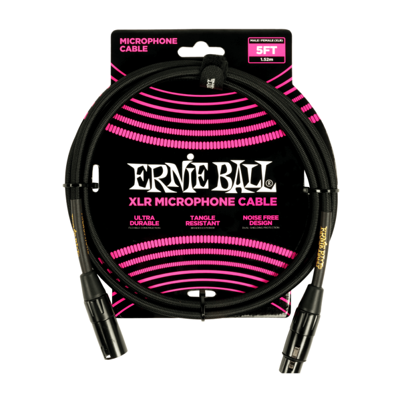 Ernie Ball 6390 Kabel mikrofonowy XLR M / XLR F 1.52 m
