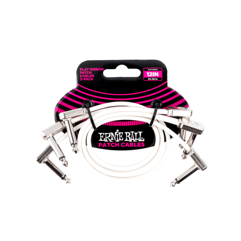 Ernie Ball 6386 Kabel krosowy płaski 30.48 cm 3 szt.