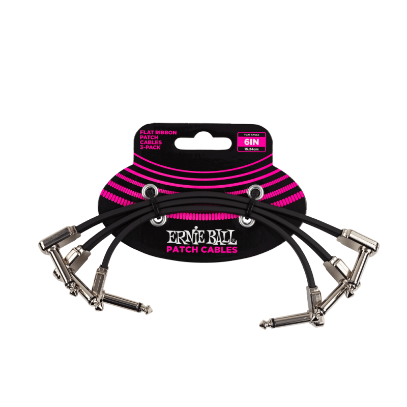 Ernie Ball 6221 Kabel krosowy płaski 15.24 cm 3 szt.