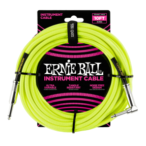 Ernie Ball 6080 Kabel instrumentalny prosty/kątowy 3.05 m