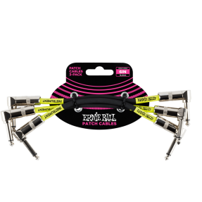 Ernie Ball 6050 Kabel krosowy kątowy/kątowy 15.24 cm 3 szt.
