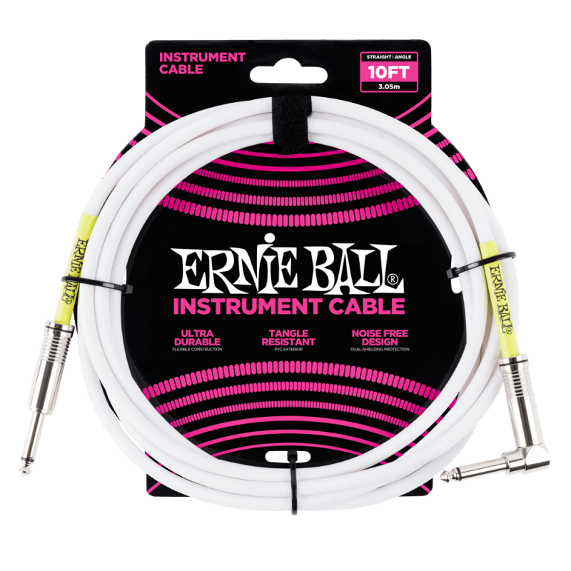 Ernie Ball 6049 Kabel instrumentalny prosty/kątowy 3.05 m
