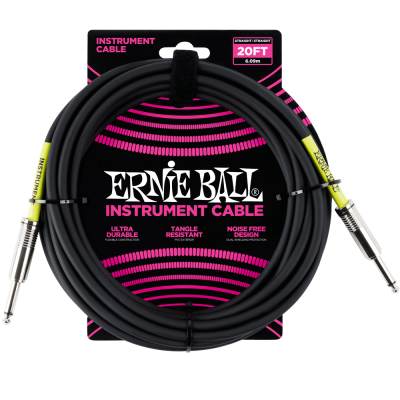 Ernie Ball 6046 Kabel instrumentalny prosty/prosty 6.09 m