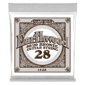 Ernie Ball 1428 Struna pojedyncza do gitary akustycznej .028 6 szt.