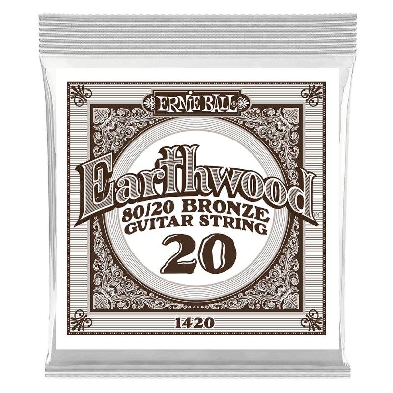 Ernie Ball 1420 Struna pojedyncza do gitary akustycznej .020 6 szt.
