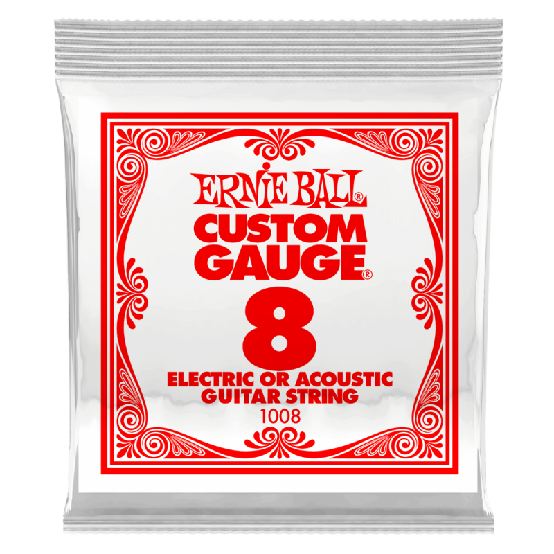 Ernie Ball 1008 Struna pojedyncza do gitary elektrycznej .008 6 szt.