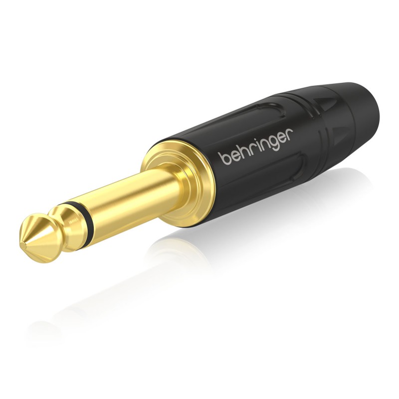 Behringer 4MG-BK Jack Mono 6,3 mm czarny/złoty - 1 - Złącza, wtyki, przejściówki - Behringer 4MG-BK – złącze jack mono 6,3 mm mę