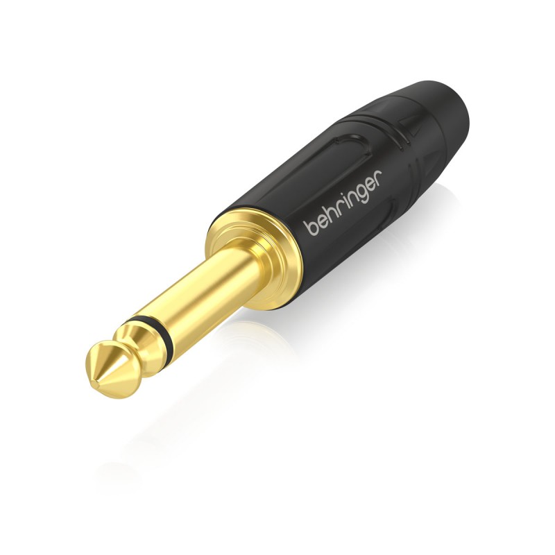 Behringer 4MG-BK Jack Mono 6,3 mm czarny/złoty - 2 - Złącza, wtyki, przejściówki - Behringer 4MG-BK – złącze jack mono 6,3 mm mę