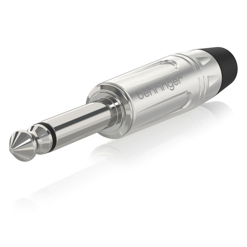 Behringer 4M-SR Jack Mono 6,3 mm srebrny - 1 - Złącza, wtyki, przejściówki - Behringer 4M-SR – złącze jack mono 6,3 mm męskie w 